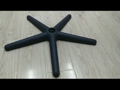 Chaise de bureau de conception standard Base pivotante avec rotation à 360 degrés Pieds en nylon noir et blanc cinq étoiles