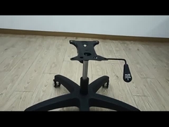 Capacité de poids de 300 lb Chaise de bureau Base pivotante avec support lombaire Nylon cinq pieds étoiles chaise pieds