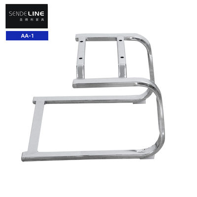 Bon prix Accessoires de chaise pivotante de bureau, cadre arc-en-chrome, cadre de chaise en métal, base à tube plat en ligne