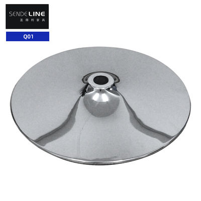 Bon prix Accessoires de tabourets de bar en chrome couleur plaquée chaise pivotante ronde Base 300mm 380mm 400mm en ligne
