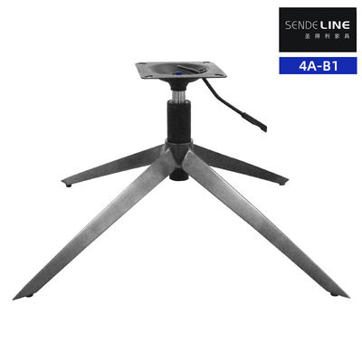 Base de chaise de bureau plaquée en titane Remplacement de la chaise pivotante métallique à cinq étoiles