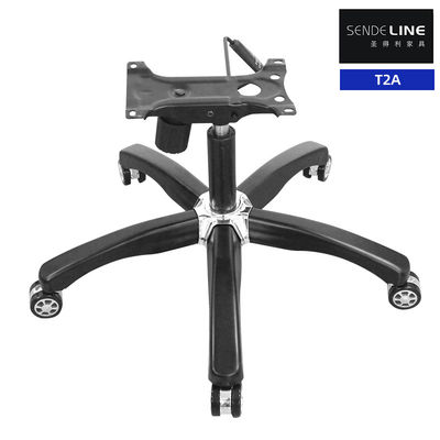 5 étoiles chaise de bureau métallique remplacement de la base fonction de commande rotative hauteur réglable