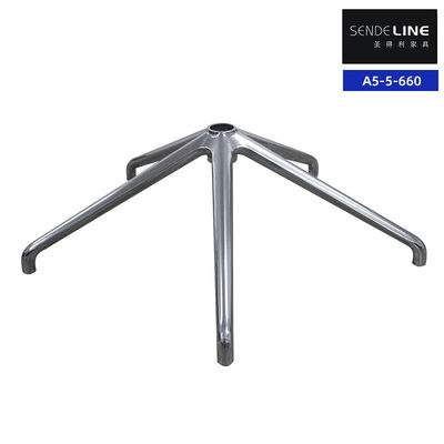 Chaise de bureau ergonomique à base métallique avec cadre en aluminium réglable en hauteur