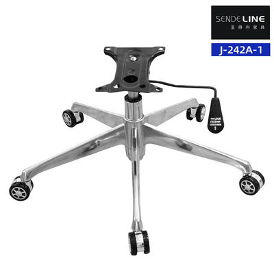 5 étoiles chaise de bureau en métal base de roue alliage d'aluminium réglage de hauteur durable