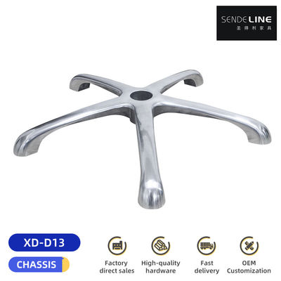Bon prix Chaise de bureau cinq étoiles Base métallique Alliage d'aluminium Chaise tournante Base de roue en ligne