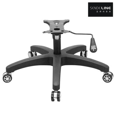 Capacité de poids de 300 livres Chaise de bureau Base pivotante Nylon 5 étoiles Pieds Chaise jambes