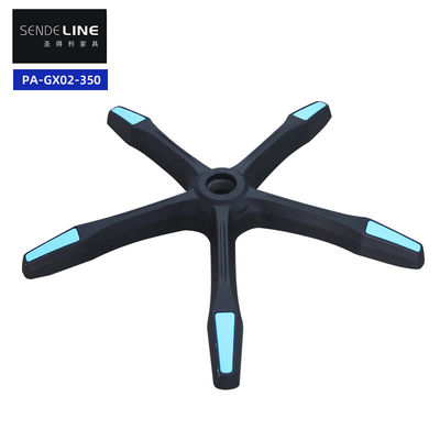 Bon prix Chaise de bureau noire, base pivotante, rayon de mouvement lisse, 340 mm, avec roues en ligne