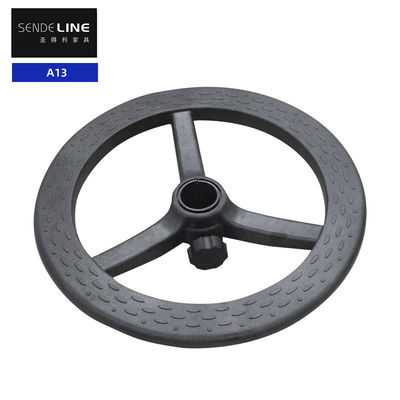 Bon prix Chaise de bureau en nylon à base pivotante Tabouret à barre noire Pieds en plastique Rotation à 360 degrés en ligne