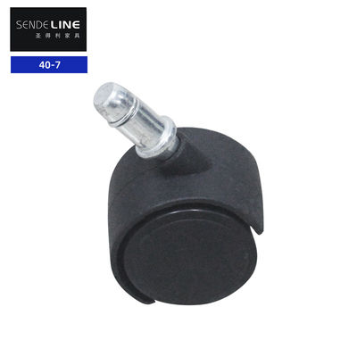Bureau rouleaux de chaise pivotante remplacement 40mm roue hub roue noire poulie roue cardan