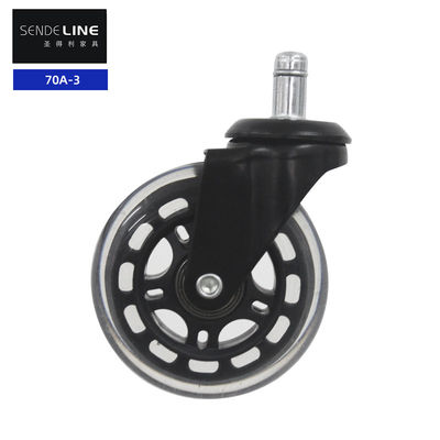 Remplacement de roue de chaise de bureau en métal 75 mm Remplacement de roue de chaise pivotante médicale
