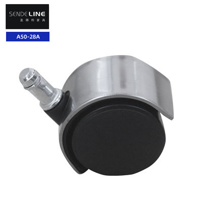 Bon prix Chaise de bureau en acier inoxydable noir roue de remplacement Nylon 50mm roue silencieuse en ligne