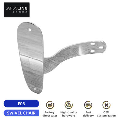 Bon prix Chaise de bureau en fer chromé Remplacement d'un accoudoir ergonomique Pour les chaises de grande classe en ligne