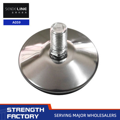 Bon prix Finition en argent pieds de table réglables avec 12 / 13mm longueur fil de chaise de bureau pied en ligne