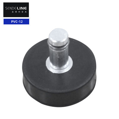 Bon prix M11 Pieds de table réglables de 43 mm de diamètre de base Chaise de bureau en caoutchouc noir en ligne