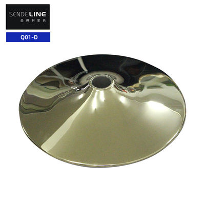 Bon prix Accessoires de tabouret de bar moderne en or / blanc Restaurant Chaise pivotante à base ronde en ligne