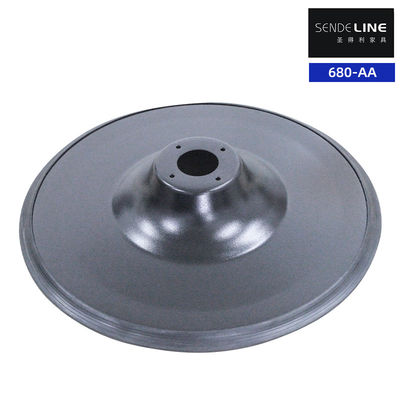 Bon prix Base de chaise de coiffeur en noir électroplaqué couleur avec pulvérisation circulaire 3,0 épaisseur de paroi en ligne