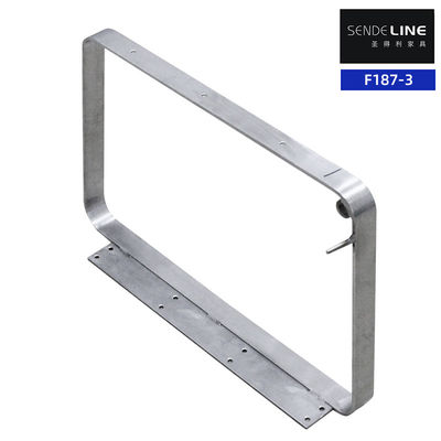 Bon prix Acier inoxydable résistant à l'usure 201 Chaise de barbier Appuie-bras Couleur électroplatée lisse en ligne