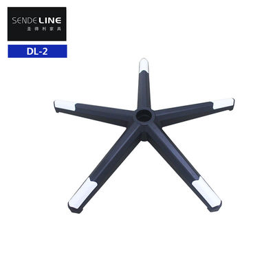 Bon prix Chaise de bureau en nylon noir à base pivotante avec support lombaire et roulettes en ligne