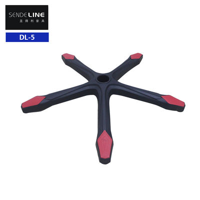 Bon prix Chaise de bureau en nylon noir réglable en hauteur Base pivotante avec support lombaire et roulettes en ligne