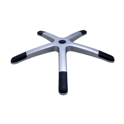 Bon prix Base de chaise de bureau en nylon argenté de 700 mm de haute qualité avec support lombaire et roulettes en ligne