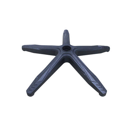 Base de chaise de bureau en nylon noir de haute qualité de 640 mm avec support lombaire et roulettes