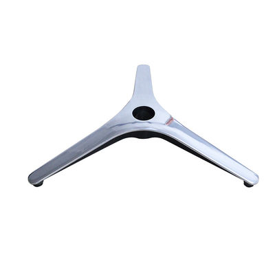 Bon prix Base de chaise de bureau en métal moderne avec réglage de la hauteur de polissage de couleur sans roues en ligne