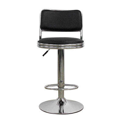 Bon prix Accessoires de tabouret de bar en cuir électroplaté pivotant Chaise moderne avec base circulaire Pour les salons de beauté en ligne