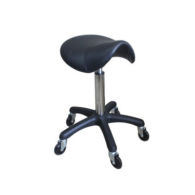 Bon prix Roue silencieuse améliorée 75 mm BIFMA Test Chaise de selle noire Salon de beauté, chaise de dentiste en ligne