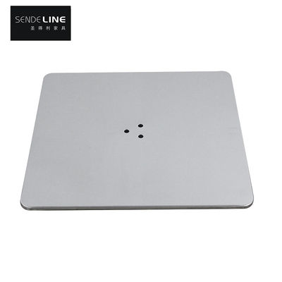 Bon prix Accessoires de tabouret de barre en acier inoxydable moderne Base de chaise en plaque de fer solide avec traitement de 3 trous en ligne