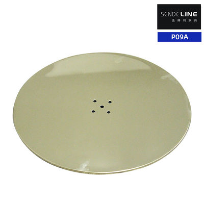 Bon prix Chaise de coiffeur en acier inoxydable plaqué or Base 11 kg Poids 10 mm Épaisseur de la paroi en ligne