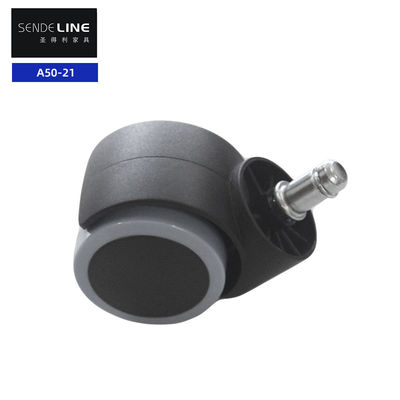 Bon prix 50 kg Bifma chaise de bureau de frein en nylon poulie à roues avec insertion de la boucle et bord bleu clair en ligne