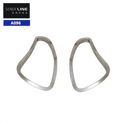 Bon prix Chaise de barbier légère, accoudoirs en acier inoxydable de haute qualité, poids 0,3 kg par paire en ligne