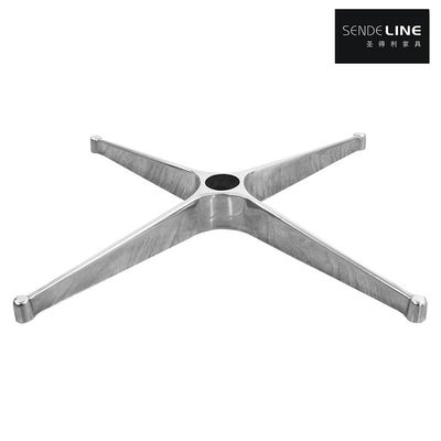 Bon prix Base de chaise de bureau 4 étoiles Couleur polie / Moulage intégré en alliage d'aluminium moulé sous pression couleur chrome en ligne