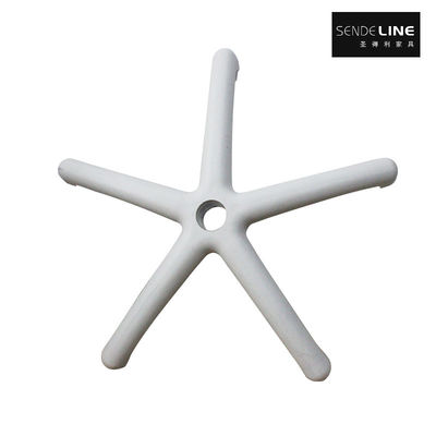 Bon prix Chaise de bureau à base pivotante en nylon chaise à cinq étoiles jambes blanc / noir en PP en plastique à cinq branches en ligne