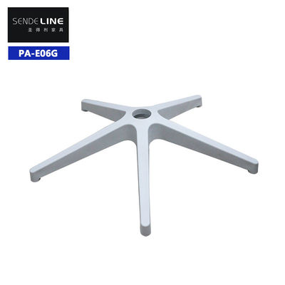 Base de chaise de bureau en plastique blanc, rayon 310 mm, jambes cinq étoiles de la chaise de bureau