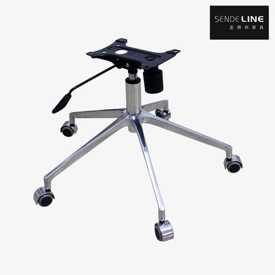 Bon prix Chaise de bureau ergonomique réglable avec base en alliage d'aluminium poli de 700 mm en ligne