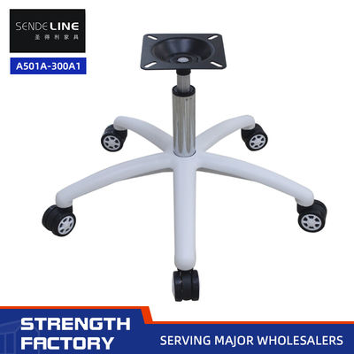 Chaise de bureau ergonomique réglable à 360° hauteur de base personnalisée 600 mm blanc