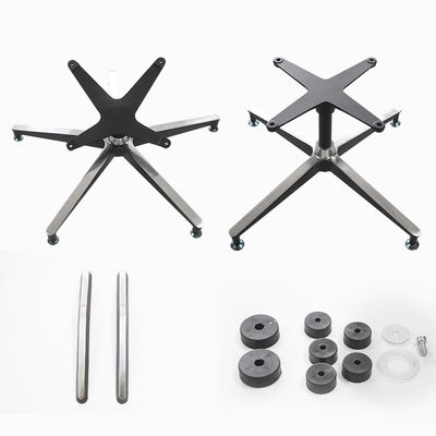 Bon prix Accessoires pour chaises de bureau en alliage d'aluminium, ensemble de pieds à cinq étoiles et à quatre étoiles, pieds de chaise à cinq branches et à quatre branches en ligne
