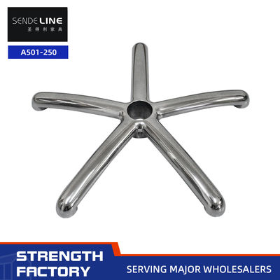 Bon prix Base de chaise de bureau 5 étoiles, technologie de moulage intégré en alliage d'aluminium poli avec un diamètre de 500 mm en ligne