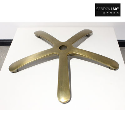 Bon prix Aluminum alloy die-casting one-piece molding, golden 700mm office chair base en ligne