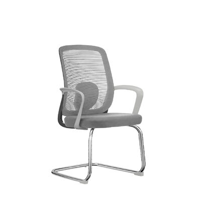 Bon prix Chaise de bureau ergonomique pivotante avec capacité de poids maximale de 150 kg et tissu en maille respirant sur cadre électroplaqué en forme d'arc en ligne