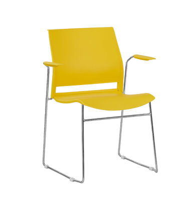 Bon prix Repose-bras Oui Chaise en plastique moderne Confortable Convient Bureau Salle de conférence Salle d'attente Solution de sièges en ligne