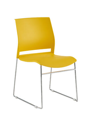 Bon prix Poids de la coque en caoutchouc 191 kg Chaise en plastique moderne avec une base de barre en acier massif Stand léger Sièges empilés pour les lieux d'événements en ligne