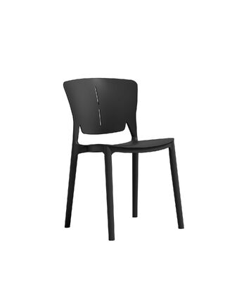 Bon prix Chaise de salle à manger Chaise moderne en plastique Hauteur totale 81cm Design contemporain Léger et durable Convient pour l'intérieur et l'extérieur en ligne