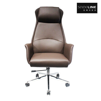 Fauteuil de bureau pivotant avec rembourrage en mousse haute densité, base à cinq branches de 700 mm et revêtement en cuir PU pour un confort amélioré