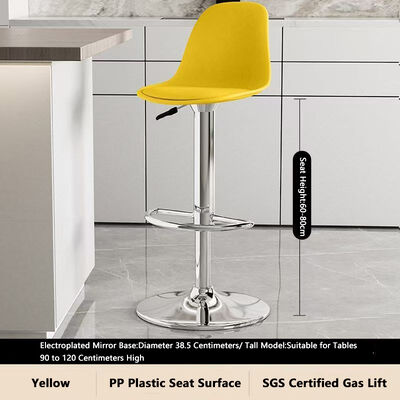 Bon prix Chaise de bar réglable de 60 à 80 cm de hauteur avec rotation à 360 ° et couleurs personnalisables pour des sièges polyvalents en ligne
