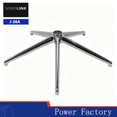 Bon prix Alliage d'aluminium poli Chaise de bureau à pieds cinq étoiles Base métallique de 700 mm de diamètre et 162 mm de hauteur En ligne